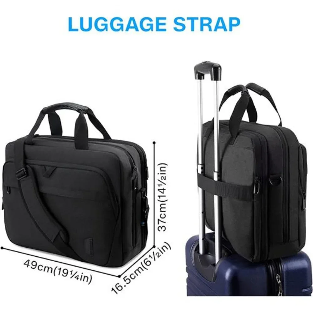 17.3 Inch Laptop Bag Business Briefcase Lockable Computer Bag Work Bag Men Women